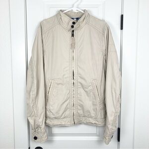Abercrombie & Fitch Hamilton Utility Full‎ Zip Jacket Khaki Beige Mens Medium
